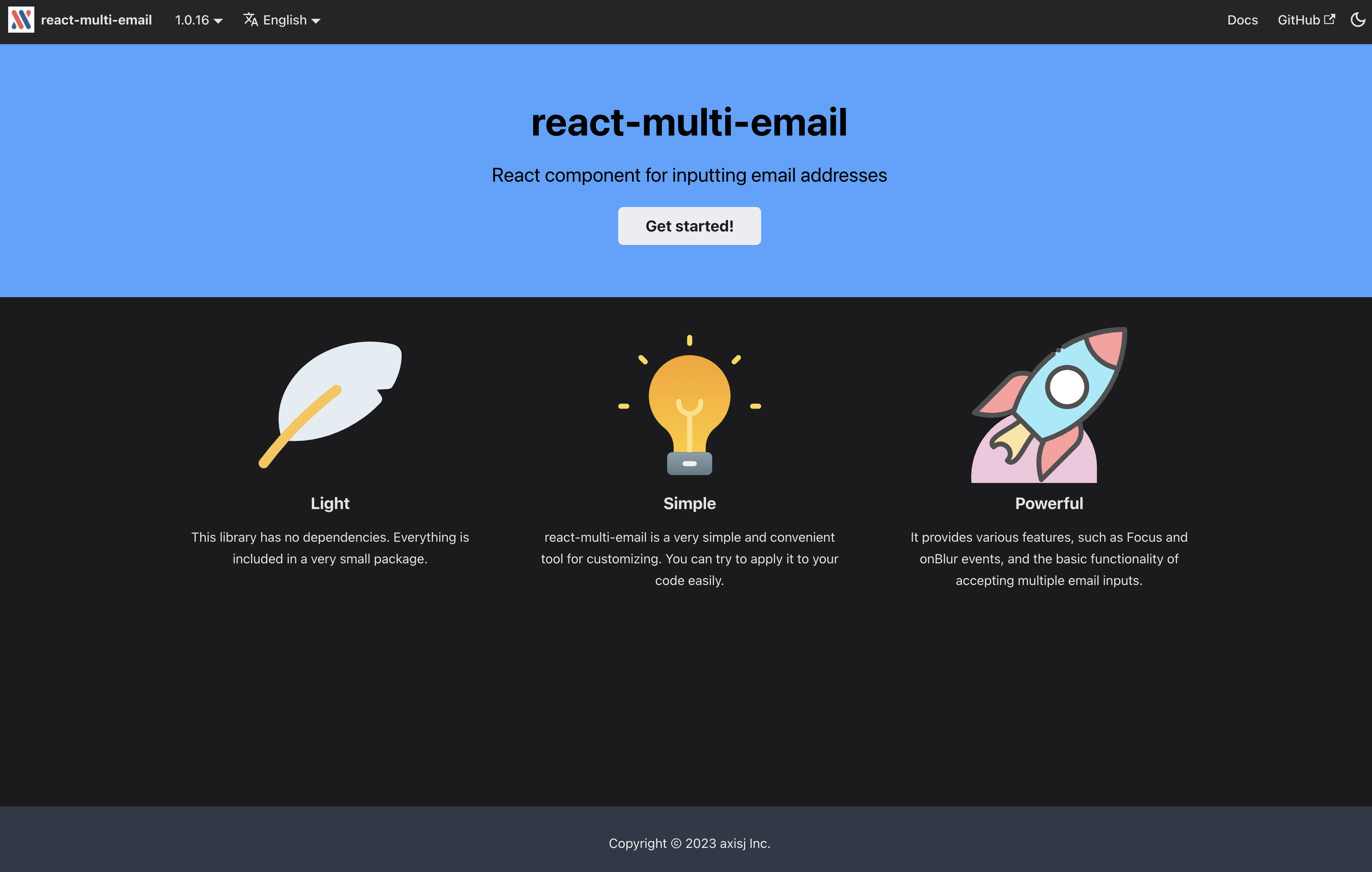 공식 문서 구축(랜딩 페이지)