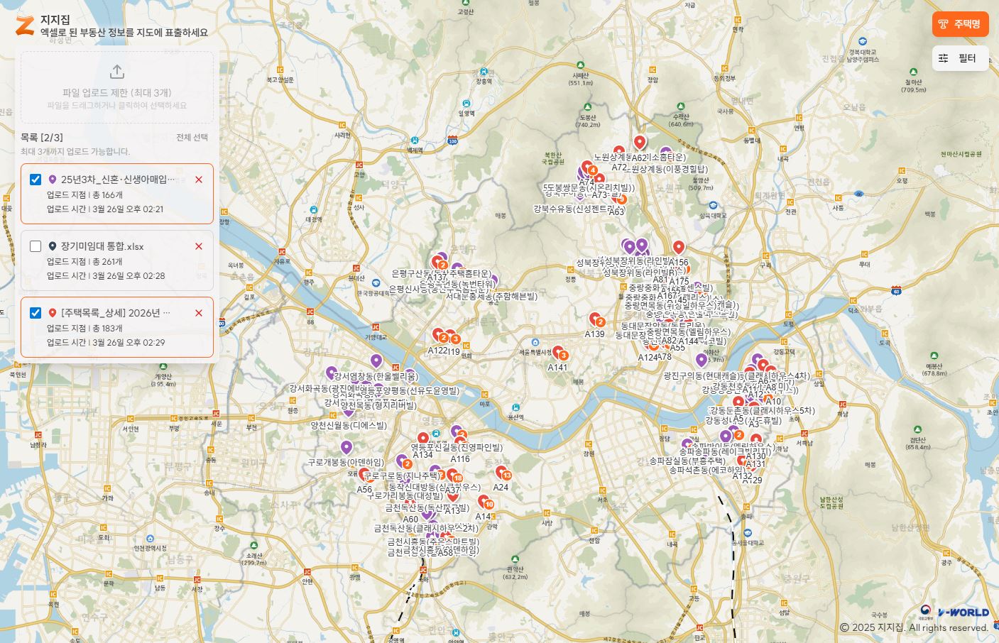 마커 수가 많은 구간에서 지도 인터랙션 성능 저하